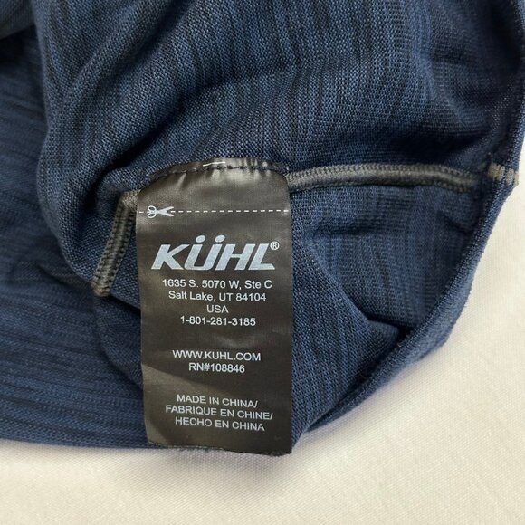 Kuhl Mens Alloy 1/4 Zip Size Small Outdoor Base Layer Lightweight Pullover Blue - Picture 8 of 10